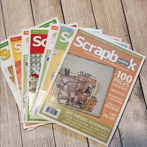 Lots of scrapbook magazines